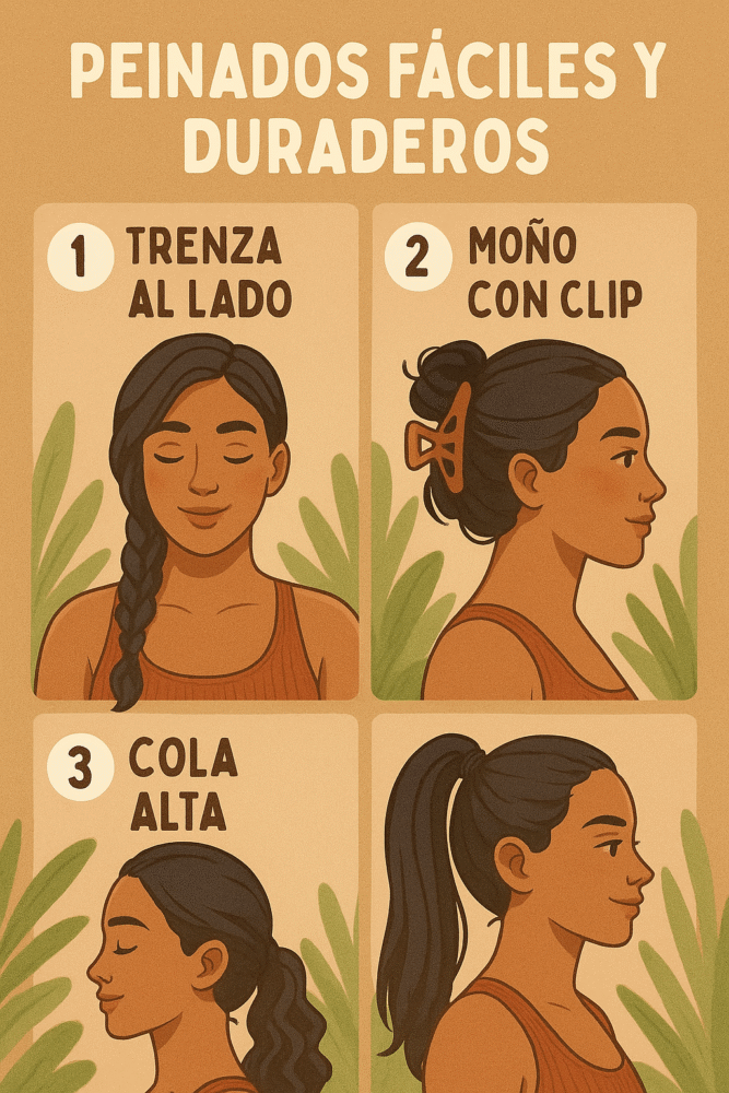 peinados faciles y durarderos para ir al gym